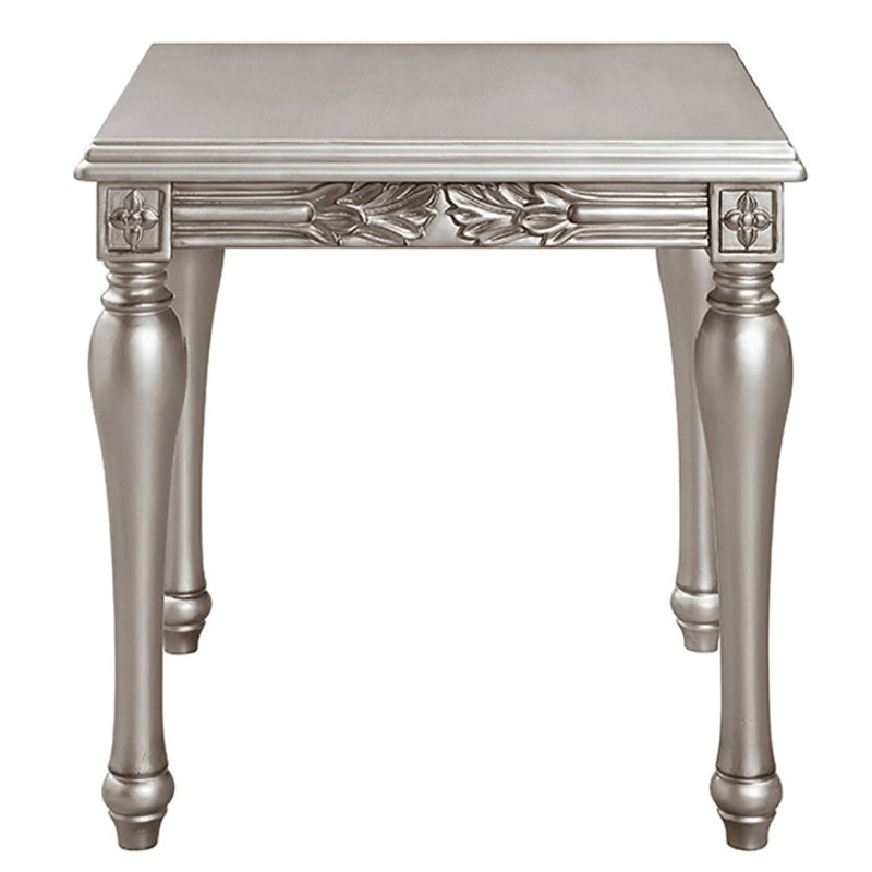 Table de bout platine avec pieds tournés