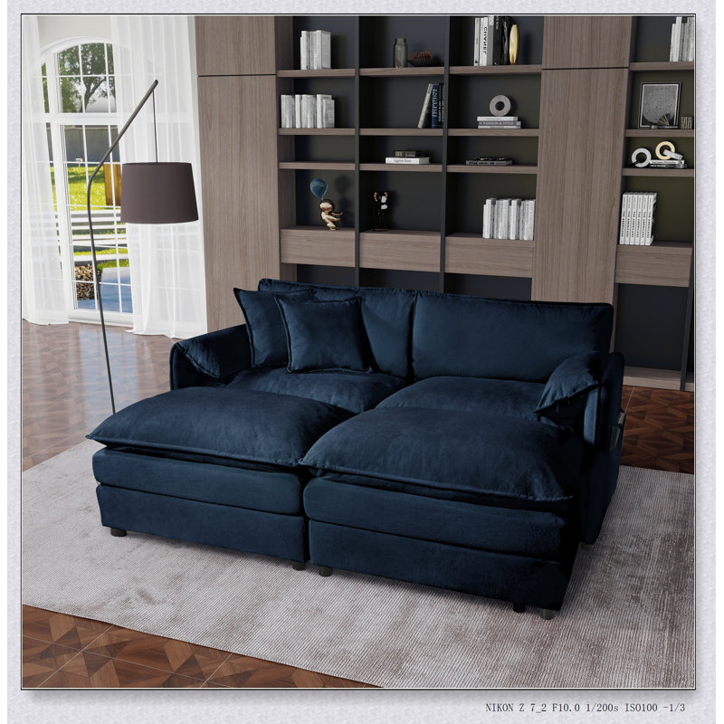 Canapé modulaire confortable avec de multiples fonctionnalités pour la détente et des espaces de vie polyvalents, parfait pour les maisons modernes