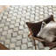 Cowhide Geometric Area Rug in Ivory/Silver/Beige-25306624