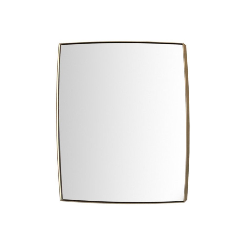 Metal Rectangle Mirror, Gold