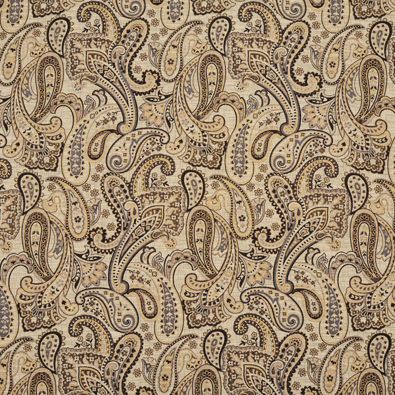 Tissu motif cachemire, Gris / Beige