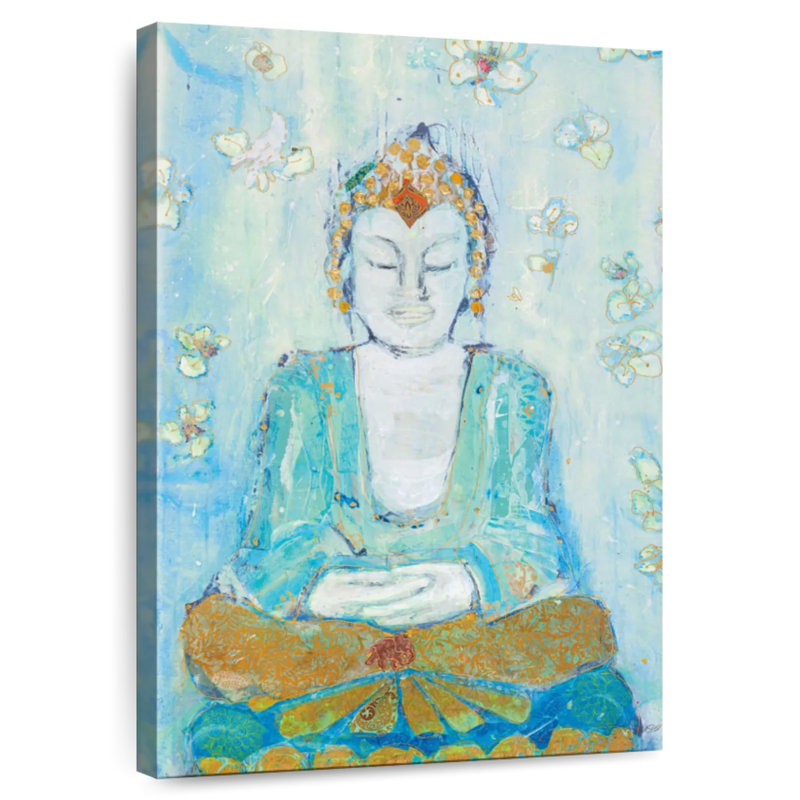 Leisha Buddha Flowers, 51" H x 34" W