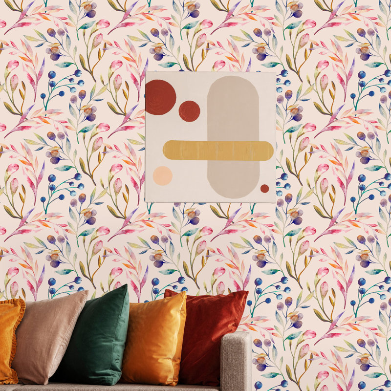 Rouleau de papier peint adhésif Puxico, L 16,67 po x l 25 po