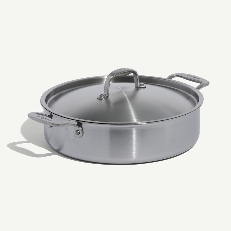 Stainless Clad 10 qt. Rondeau with Lid, 6 Qt.