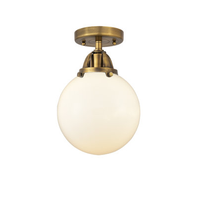 Glass LED Semi Flush Mount