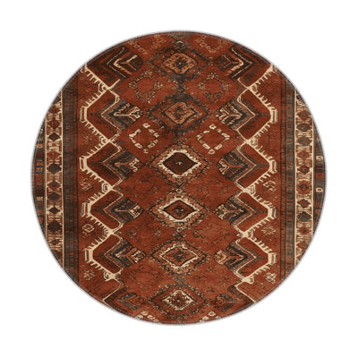 Turkish Brown Indoor and Outdoor Area Rug