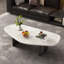 Simple and unique shaped marble coffee table-133160626