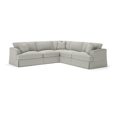Lucia 4 - Piece Slipcovered L-Sectional