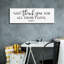  «Thank You For All Ceux I Love», art mural sur toile avec lettres et lignes, 36 po x 12 po
