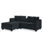 Canapé-lit modulaire rembourré Corduroy-106911622