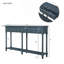 Console rustique avec deux tiroirs spacieux et une tablette inférieure pour un décor de salon et de vestibule élégant-2090121240-2090121247-2090121447