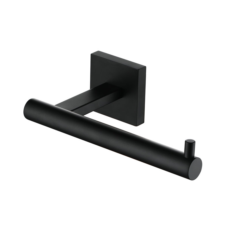 Toilet Paper Holder Wall Mount, Matte Black