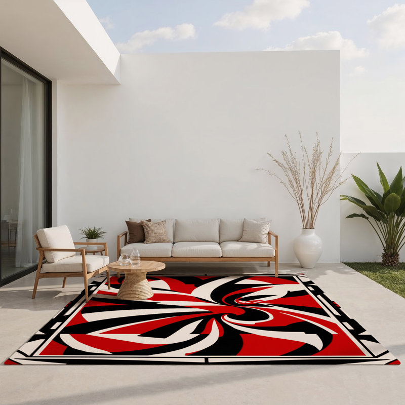 Tapis intérieur et extérieur Rager Horizon, Rectangle 1 pi 6 po x 2 pi 6 po