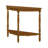 2'' Retro Circular Curved Half-Moon Console Table with Cloud Design Top and Open Shelf Solid Wood Frame and Legs-213568313