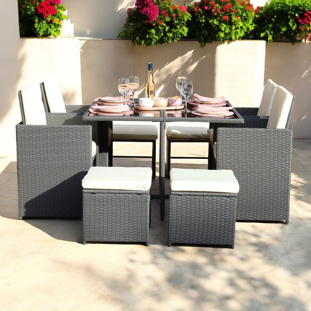 Cannes 8 Seater Cube Set including Cushions