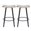 Tabourets de bar polyvalents à hauteur de comptoir avec tissage en PVC tissé à la main pour une utilisation intérieure et extérieure