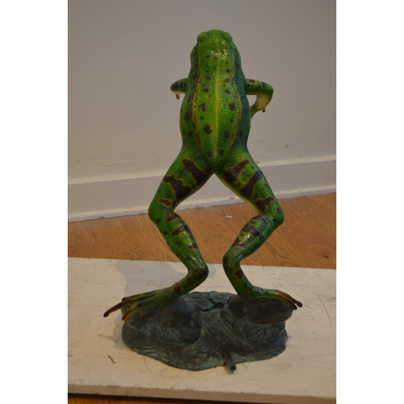 Bronze Jumping Frog Fountain