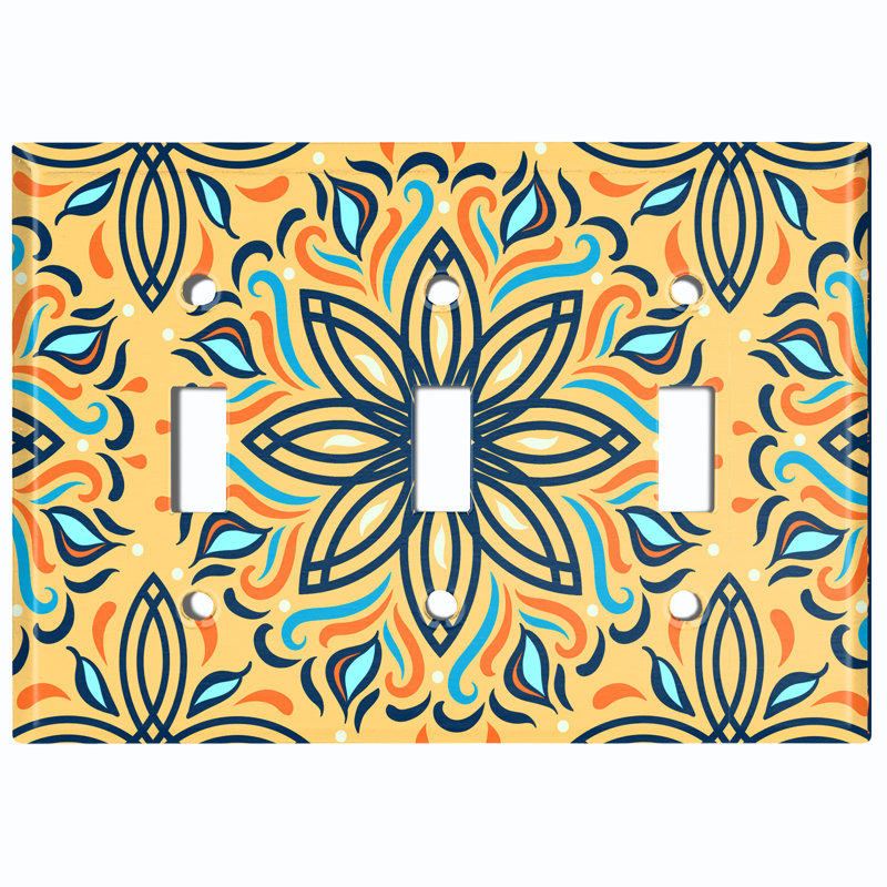Patterned Toggle Light Switch Standard Wall Plate