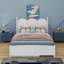 Lit plateforme grand avec 2 tiroirs, lit gigogne simple TG-1199923807