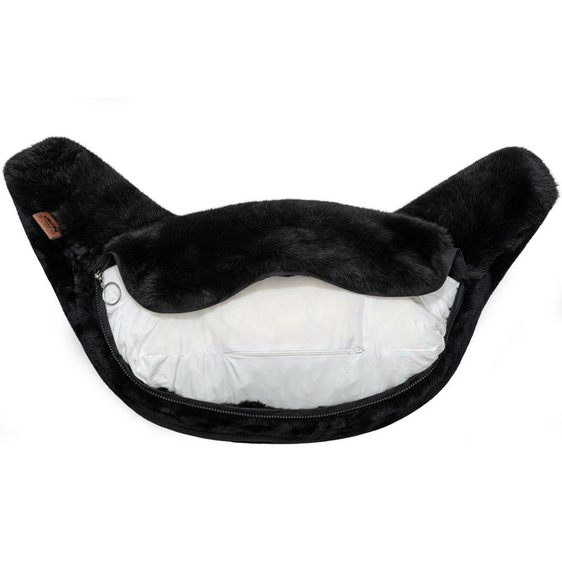 Housse de coussin, Panthère noire, H 32 po x l 16 po x P 9 po, Housse de coussin seulement - sans coussin