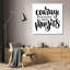 Art sur toile tendue avec toile de la Trinité imparfaite «Courage is Fear That Has Said Priers»-594267292