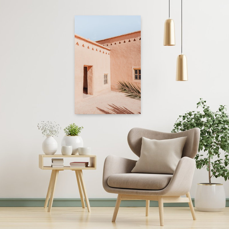Art contemporain en argile au Maroc, H 36 po x l 24 po