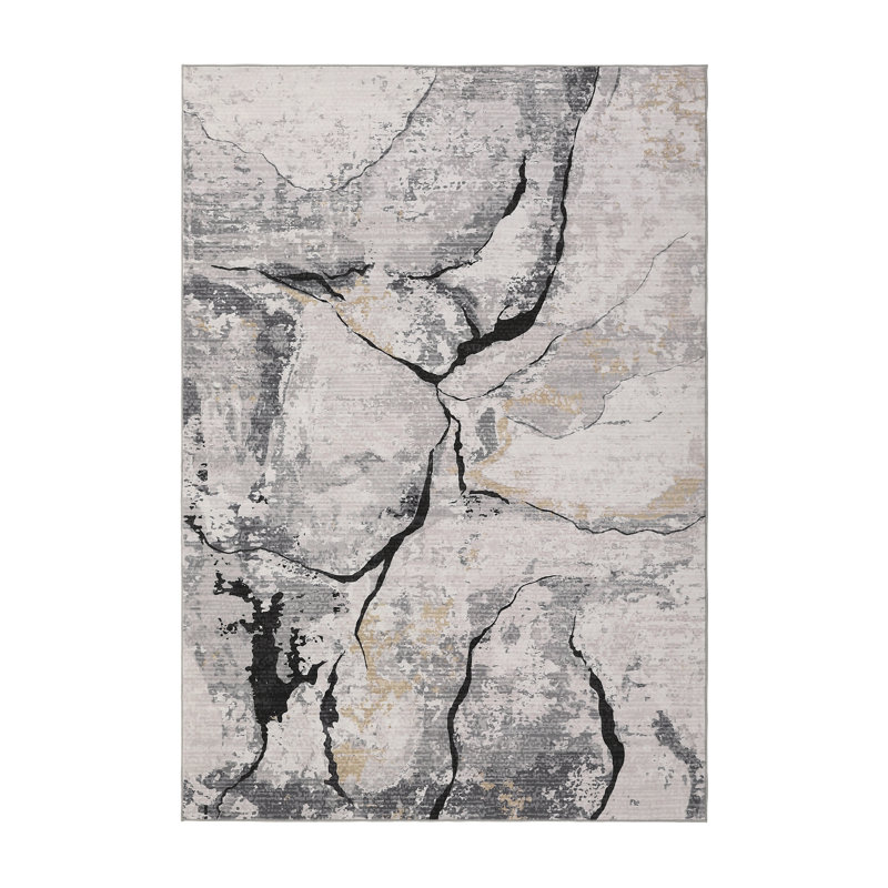 Tapis modernes abstraits, tapis lavable pour chambre à coucher, salle à manger, maison, bureau, Rectangle 9 pi x 12 pi