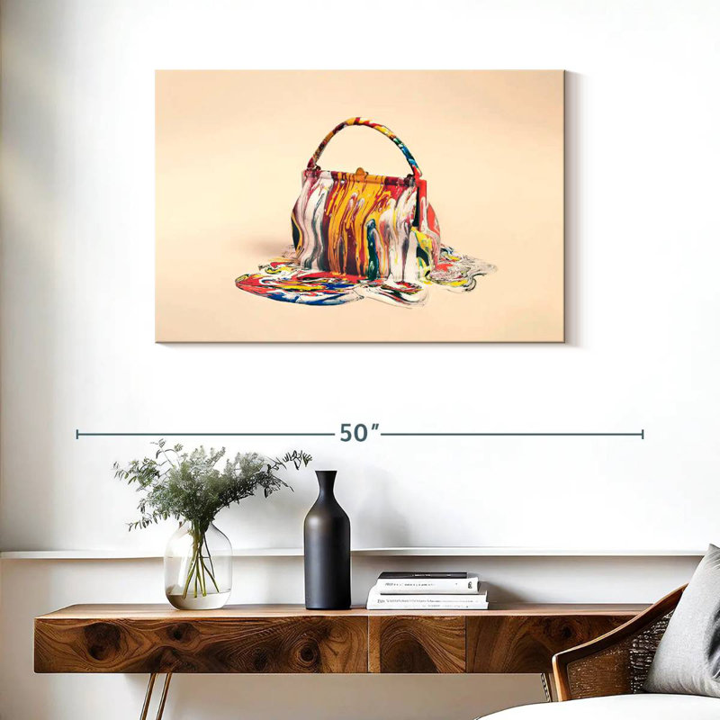 Sac Sh ruisseau ruisselant de peinture, H 24 po x l 36 po