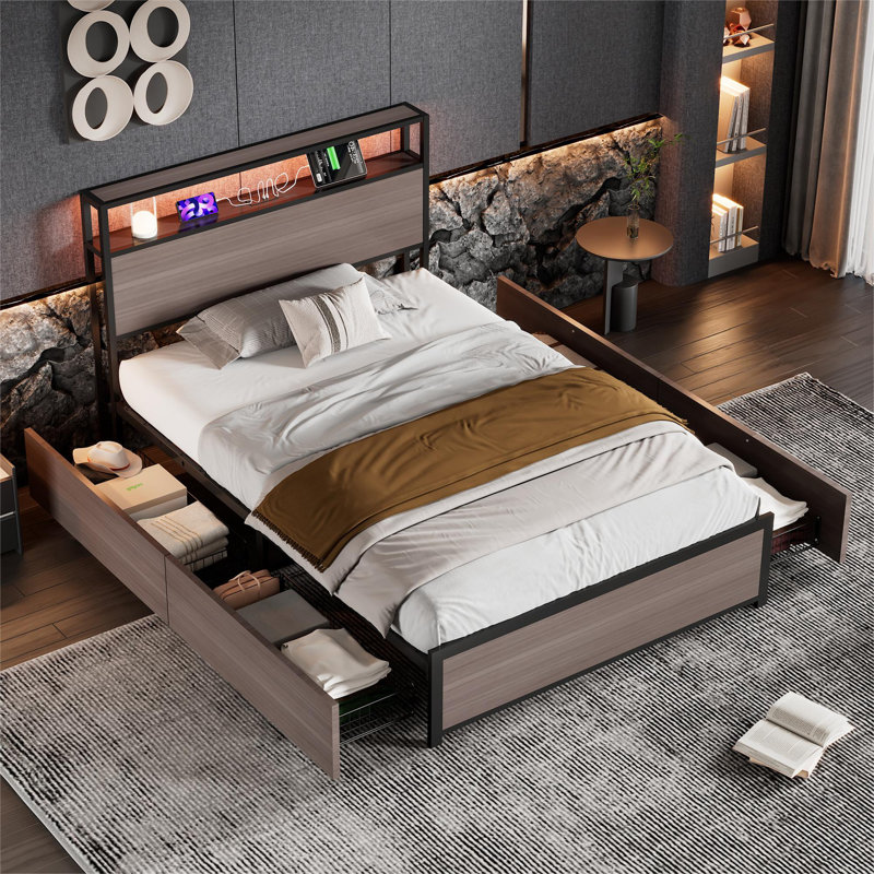 Corsandra Storage Bed, Single (3')