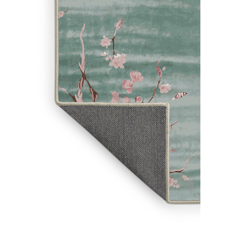 Tapis vert soyeux et moelleux, Carré 8 pi