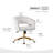 Carrington Velvet Task Office Chair，Modern Adjustable Home Desk Chair with Wheels-260399477
