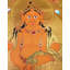 Dzambala (Thangka sans brocart) | Or pur 24 carats, gouache et acrylique sur toile de coton