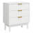 3 Drawer Dresser With Fluted Panel Design-281840830