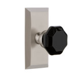 Grandeur Concealed Screw Mechanism Geometric Knob with Rectangle Rosette