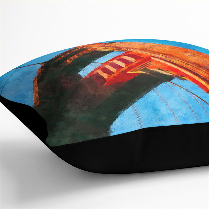 Square Throw Cushion, Black, 40cm H x 40cm W x 15cm D