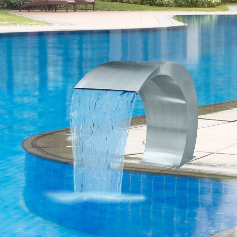 Eudy Stainless Steel Weather Resistant Pool Fountain