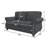 Modern 2-Seater Sofa with Solid Wood Frame and Extra-Deep Cushions – Compact Upholstered Couch for Living Room, Apartment, or Small Space Lounge-105526297