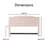 Elle Decor Celeste Tufted Upholstered Padded Headboard with Contemporary Button Tufting-21000040-31968815