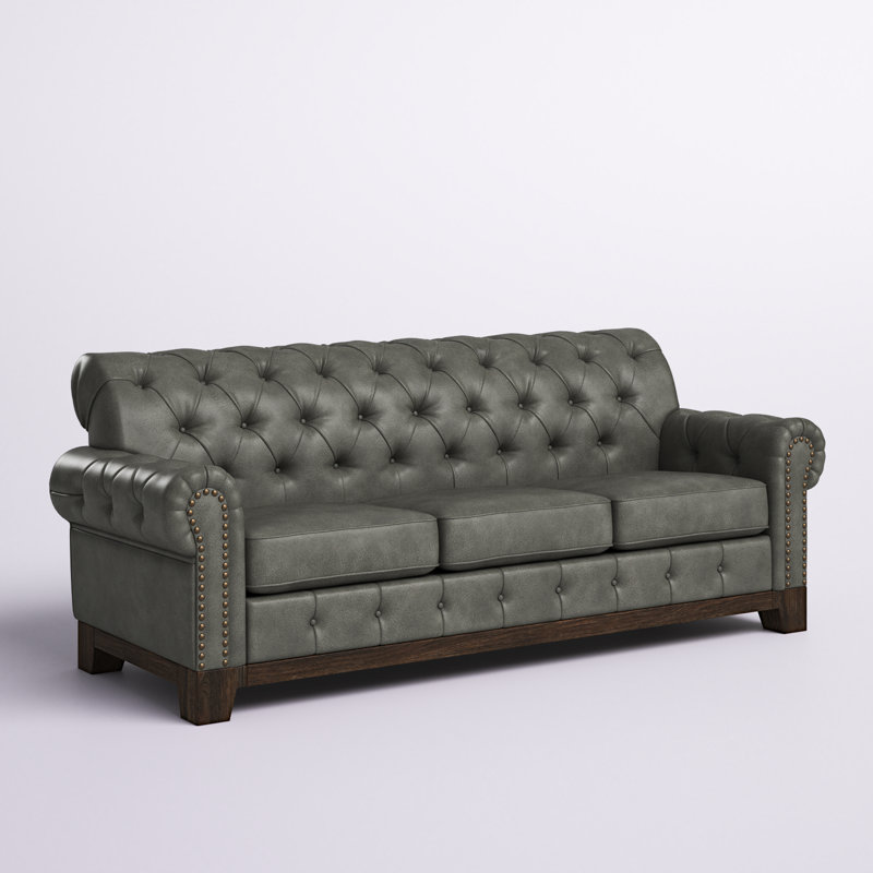 Canapé Annalea, Microfibre grise