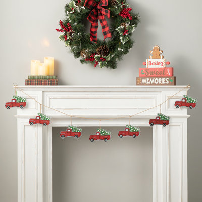 72" Metal Truck Christmas Garland