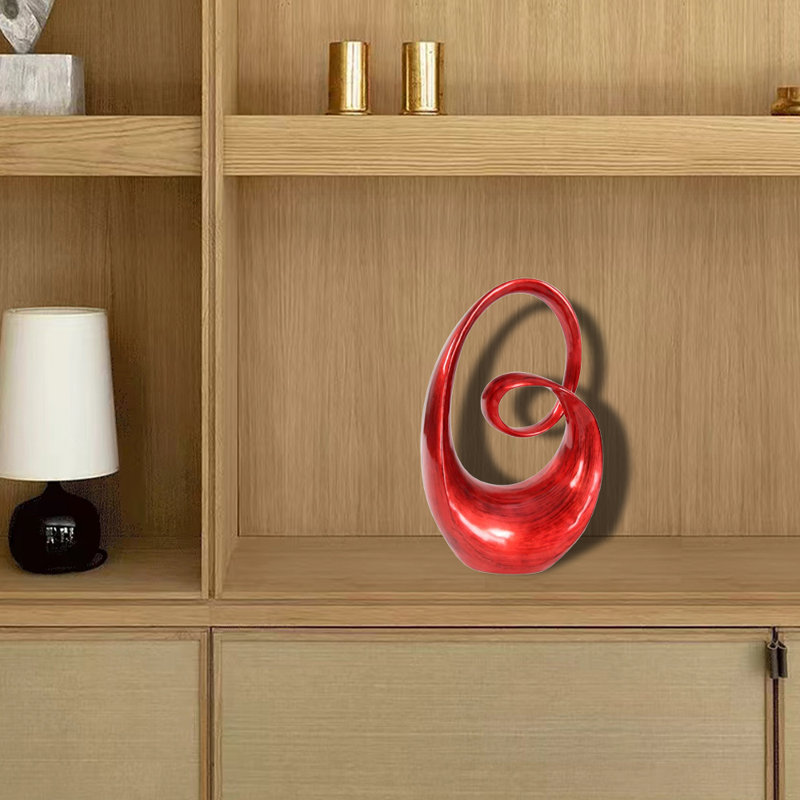 Sculpture moderne abstraite décorative (1pc) - Pièce d'art minimaliste pour chambre à coucher, bureau ou bureau