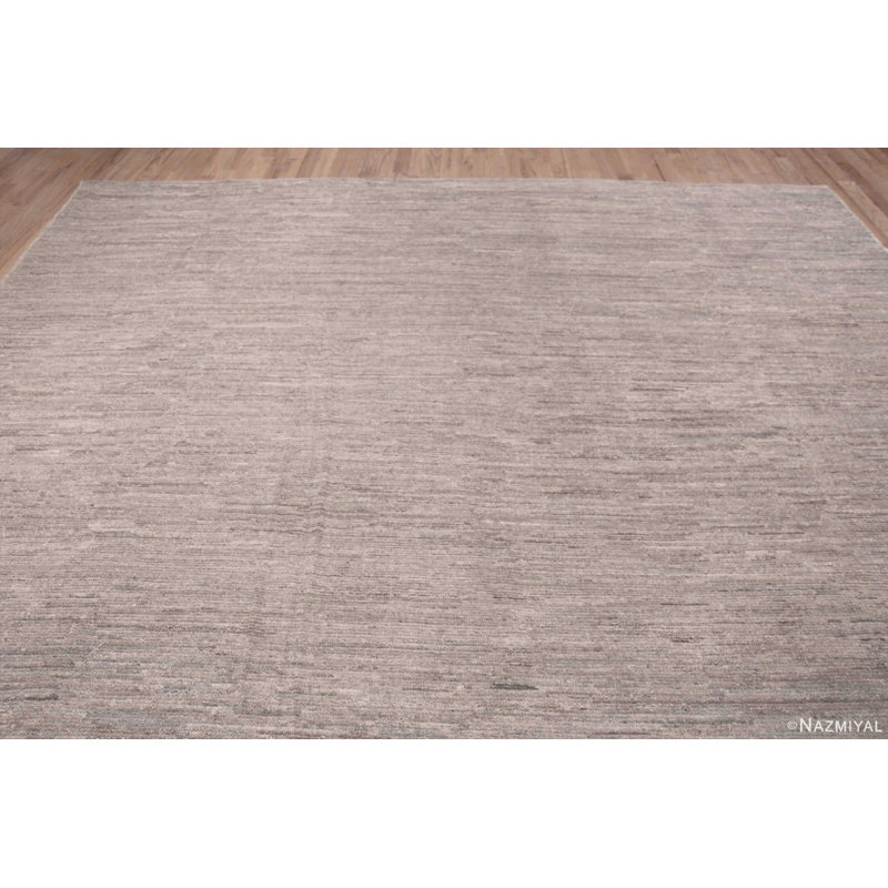 Tapis décoratif minimaliste moderne gris / crème One-of-a-Kind