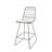 Modern Geometric Wire Counter Stools with Water-Resistant Cushions and Durable Iron Frame, Perfect for Stylish Kitchens and Bars.