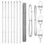 Vidaxl Hexagon Fence Galvanised Steel-114621790