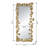 Full Length Floor Mirror with Golden Leaf Accents, Ideal for Enhancing Ambiance in Living Room and Bedroom-1647660714-1647660756