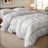 Goose Down Feather Fiber Comforter, Hypoallergenic Cotton Duvet Insert, Luxury Hotel All Seasons Bedding-1983134962