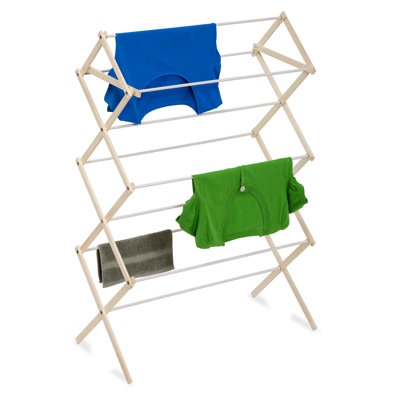 Wood Foldable Accordion Drying Rack