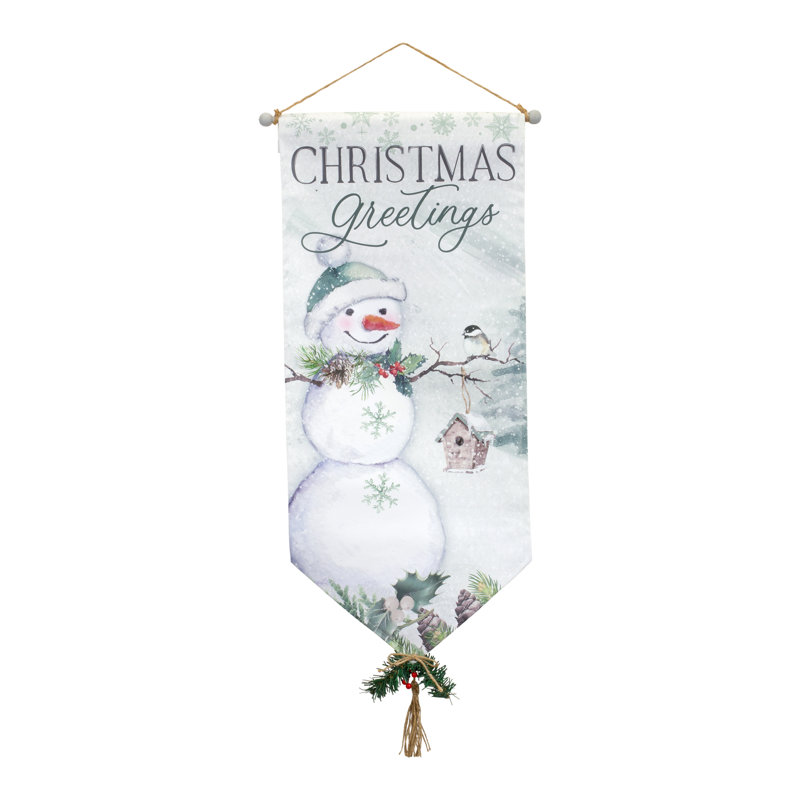Toile, bannière de voeux de Noël