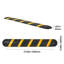 6FT Rubber Speed Bump, 2 Channel, Heavy Duty Traffic Speed Hump, 22000 lbs/axle Load Capacity, 72 in Cable Protector Ramp with Expansion Screws, for Asphalt Concrete Gravel Driveway Road, 1 Pack-126706305