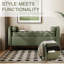 Banc de rangement rembourré en polyester pour entrée et chambre à coucher-404973692